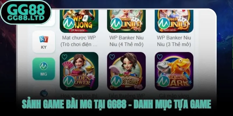 Blackjack 3D và Baccarat 3D hai tựa game bài MG GG88 chuẩn quốc tế